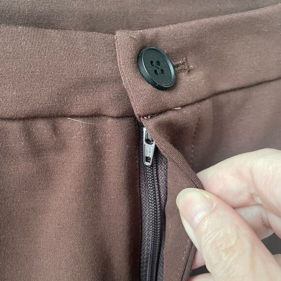 NWT OGL Move Brown Wide Leg Cargo Pants $65 L - Picture 3 of 8